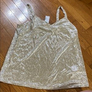 Gold shimmer tank